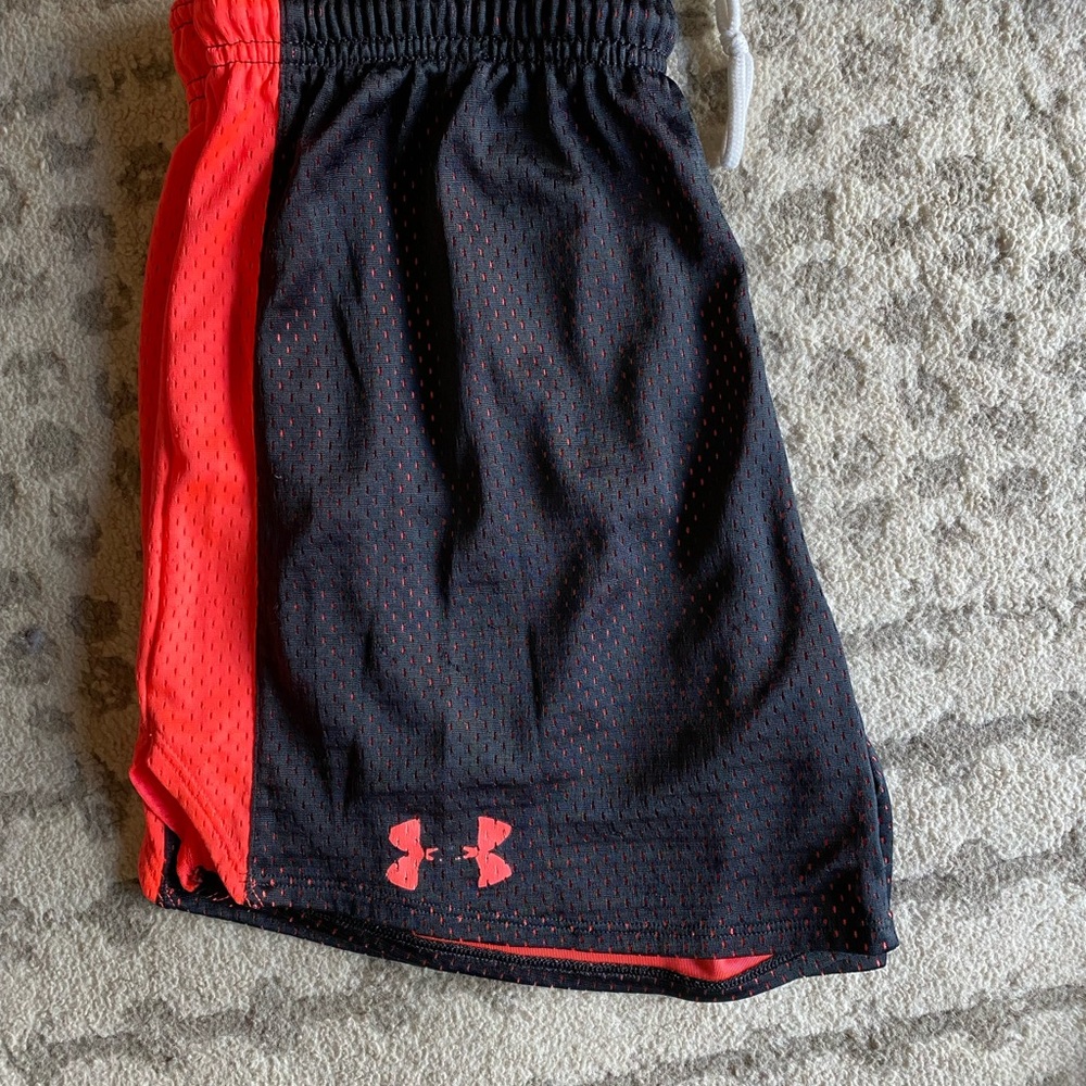 Under Armour Black and Hot Pink Athletic Shorts
